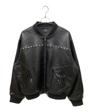 中古・古着通販】AFB (エーエフビー) STUDDED BOMBER JACKET ボンバー