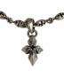 LIBRA (リブラ) クロスモチーフ ストーン付き ペンダント+クロスモチーフチェーン ネックレス シルバー：15000円