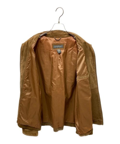 BANANA REPUBLIC（バナナリパブリック）BANANA REPUBLIC (バナナリパブリック) スウェードレザージャケット ブラウン サイズ:SIZE XLの古着・服飾アイテム