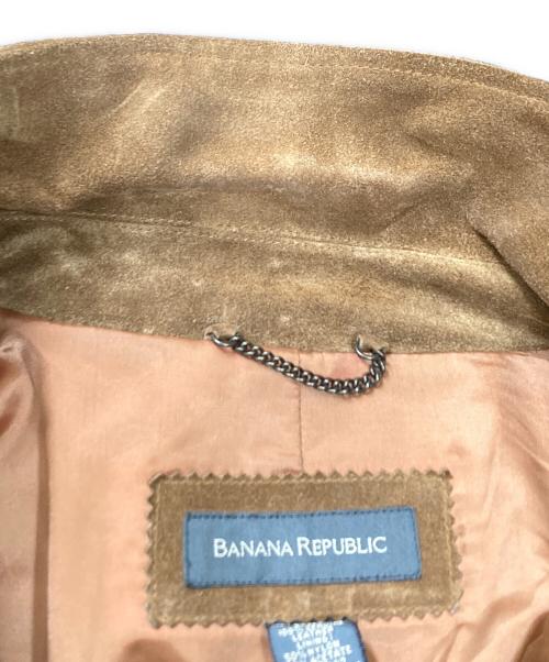 BANANA REPUBLIC（バナナリパブリック）BANANA REPUBLIC (バナナリパブリック) スウェードレザージャケット ブラウン サイズ:SIZE XLの古着・服飾アイテム