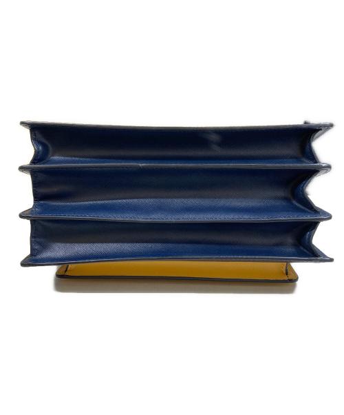MARNI（マルニ）MARNI (マルニ) Trunk bag L トランクバッグ ラージ ネイビー・ブラウンの古着・服飾アイテム