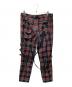 TRIPP NYC (トリップニューヨークシティー) ボンテージチェックパンツ レッド×グリーン サイズ:SIZE 32：13000円
