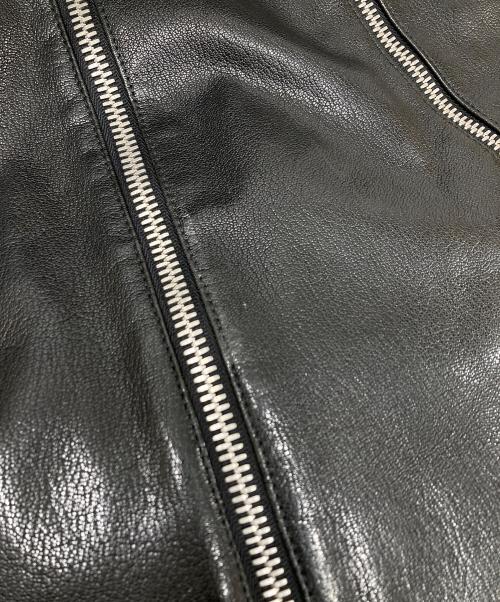 Maison Margiela 14（メゾンマルジェラ 14）Maison Margiela 14 (メゾンマルジェラ 14) 八の字 ゴートレザー シングルライダースジャケット ブラック サイズ:SIZE 44の古着・服飾アイテム