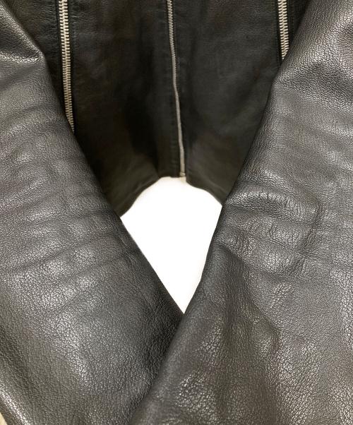 Maison Margiela 14（メゾンマルジェラ 14）Maison Margiela 14 (メゾンマルジェラ 14) 八の字 ゴートレザー シングルライダースジャケット ブラック サイズ:SIZE 44の古着・服飾アイテム