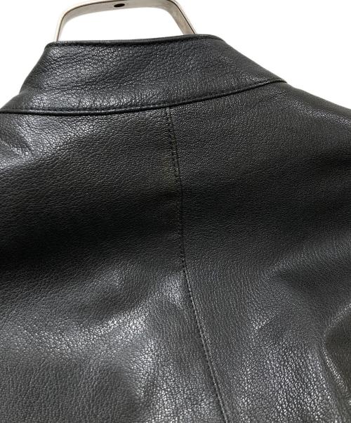 Maison Margiela 14（メゾンマルジェラ 14）Maison Margiela 14 (メゾンマルジェラ 14) 八の字 ゴートレザー シングルライダースジャケット ブラック サイズ:SIZE 44の古着・服飾アイテム