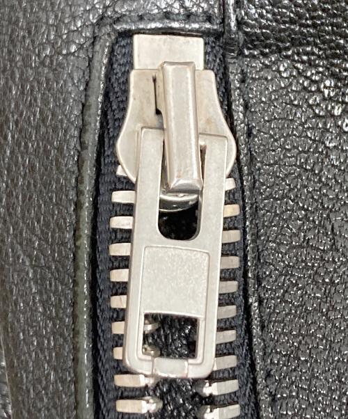 Maison Margiela 14（メゾンマルジェラ 14）Maison Margiela 14 (メゾンマルジェラ 14) 八の字 ゴートレザー シングルライダースジャケット ブラック サイズ:SIZE 44の古着・服飾アイテム
