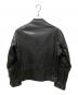Maison Margiela 14 (メゾンマルジェラ 14) 八の字 ゴートレザー シングルライダースジャケット ブラック サイズ:SIZE 44：210000円