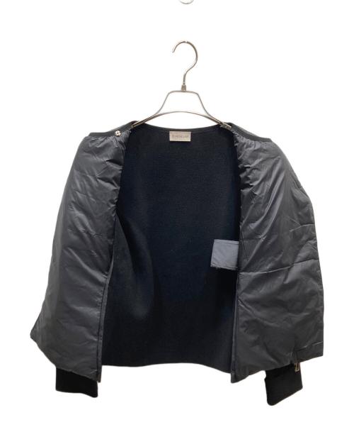 MONCLER（モンクレール）MONCLER (モンクレール) MAGLIA TRICOT CARDIGAN ダウン切替ニットカーディガン ブラック サイズ:SIZE XSの古着・服飾アイテム