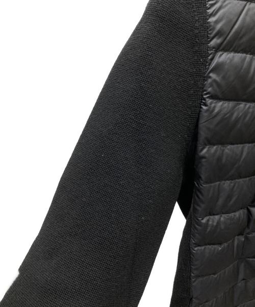 MONCLER（モンクレール）MONCLER (モンクレール) MAGLIA TRICOT CARDIGAN ダウン切替ニットカーディガン ブラック サイズ:SIZE XSの古着・服飾アイテム