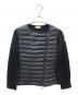 MONCLER（モンクレール）の古着「MAGLIA TRICOT CARDIGAN ダウン切替ニットカーディガン」｜ブラック