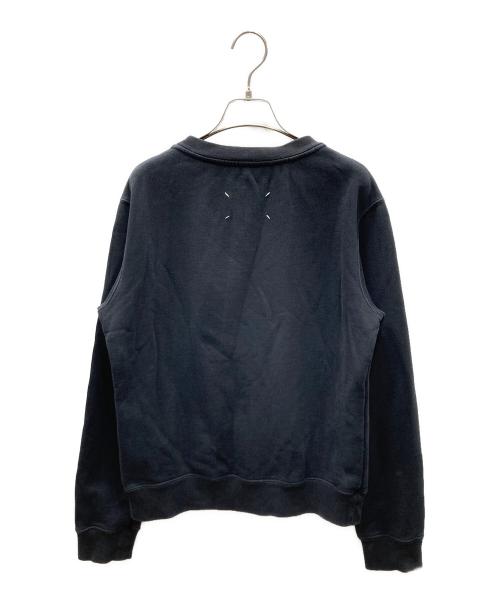 Maison Margiela 1（メゾンマルジェラ 1）Maison Margiela 1 (メゾンマルジェラ 1) 四つタグ 1ライン ロゴプリント オーバーサイズ スウェット ブラック サイズ:SIZE Sの古着・服飾アイテム
