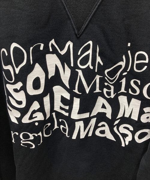 Maison Margiela 1（メゾンマルジェラ 1）Maison Margiela 1 (メゾンマルジェラ 1) 四つタグ 1ライン ロゴプリント オーバーサイズ スウェット ブラック サイズ:SIZE Sの古着・服飾アイテム