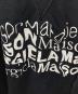 中古・古着 Maison Margiela 1 (メゾンマルジェラ 1) 四つタグ 1ライン ロゴプリント オーバーサイズ スウェット ブラック サイズ:SIZE S：17000円