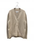 Maison Margiela 10メゾンマルジェラ 10）の古着「コットンリネンVネックカーディガン」｜ベージュ