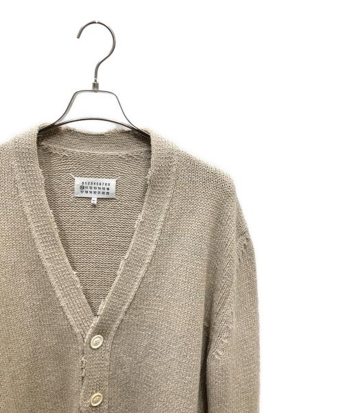 Maison Margiela 10（メゾンマルジェラ 10）Maison Margiela 10 (メゾンマルジェラ 10) コットンリネンVネックカーディガン ベージュ サイズ:SIZE Mの古着・服飾アイテム