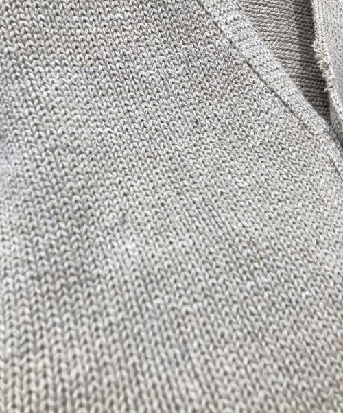Maison Margiela 10（メゾンマルジェラ 10）Maison Margiela 10 (メゾンマルジェラ 10) コットンリネンVネックカーディガン ベージュ サイズ:SIZE Mの古着・服飾アイテム