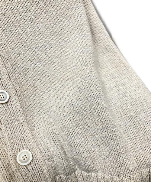 Maison Margiela 10（メゾンマルジェラ 10）Maison Margiela 10 (メゾンマルジェラ 10) コットンリネンVネックカーディガン ベージュ サイズ:SIZE Mの古着・服飾アイテム