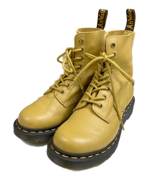 Dr.Martens（ドクターマーチン）Dr.Martens (ドクターマーチン) 1460 PASCAL 8ホールブーツ イエロー サイズ:SIZE UK5の古着・服飾アイテム
