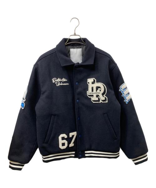 Liberaiders（リベレイダース）Liberaiders (リベレイダース) LR VARSITY JACKET ヴァシティージャケット ブラック×ネイビー サイズ:Mの古着・服飾アイテム