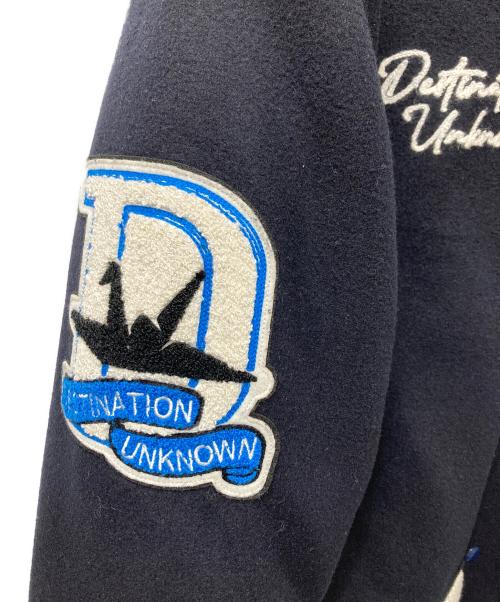 Liberaiders（リベレイダース）Liberaiders (リベレイダース) LR VARSITY JACKET ヴァシティージャケット ブラック×ネイビー サイズ:Mの古着・服飾アイテム
