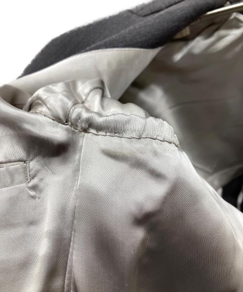 COMME des GARCONS HOMME PLUS（コムデギャルソンオムプリュス）COMME des GARCONS HOMME PLUS (コムデギャルソンオムプリュス) ストライプ切替テーラードジャケット ブラウン サイズ:SIZE Sの古着・服飾アイテム