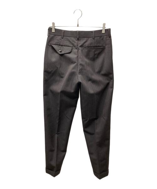 COMME des GARCONS HOMME PLUS（コムデギャルソンオムプリュス）COMME des GARCONS HOMME PLUS (コムデギャルソンオムプリュス) ストライプ切替スラックス ブラウン×ネイビー サイズ:SIZE Sの古着・服飾アイテム