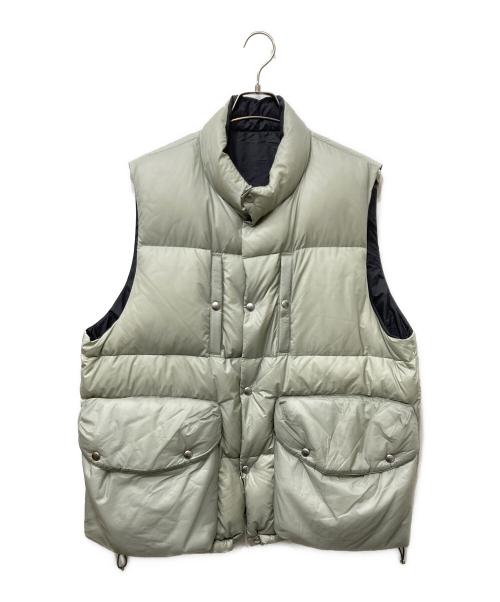 SUGARHILL（シュガーヒル）SUGARHILL (シュガーヒル) PUFFER REVERSIBLE VEST リバーシブル ダウンベスト ブラック×グリーン サイズ:4の古着・服飾アイテム