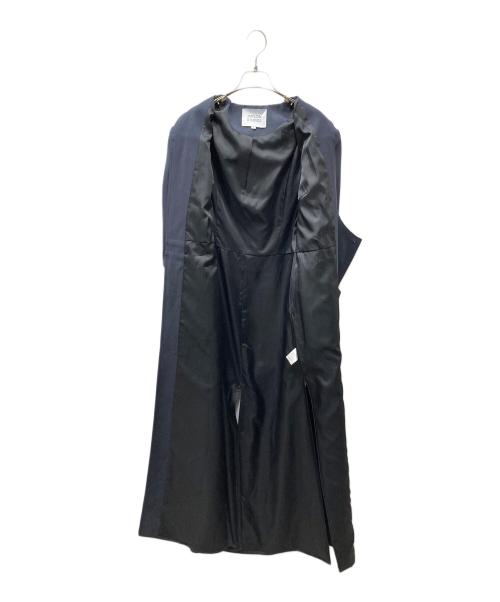 jnylon studios（ジェーナイロンステュディオス）JNYLON STUDIOS (ジェーナイロンステュディオス) Blush Color Rock Jacket ブラッシュカラーロックジャケット ネイビー×シルバー サイズ:SIZE Lの古着・服飾アイテム