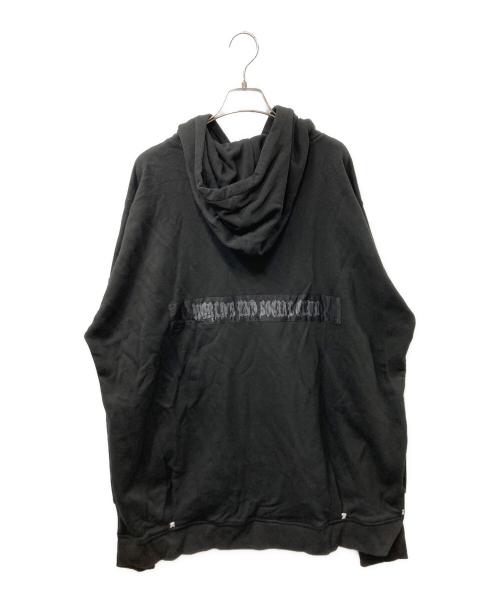 KMRII（ケムリ）KMRii (ケムリ) デザインパーカー ブラック サイズ:Freeの古着・服飾アイテム