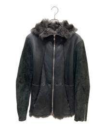 incarnation（インカーネーション）の古着「SHEEP SHEARLING(MOUTON) HOODED BLOUSON」｜ブラック