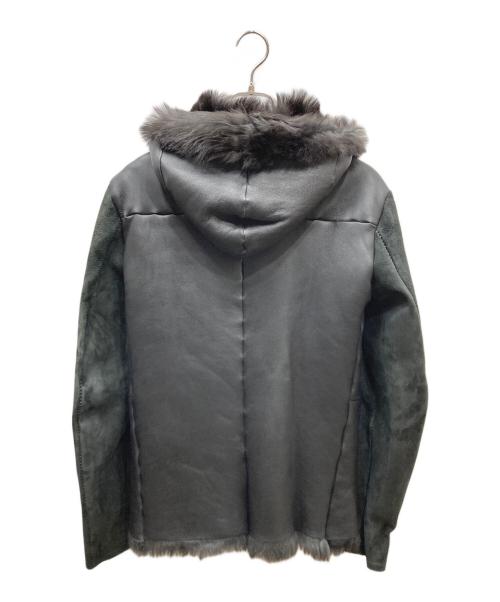 incarnation（インカーネーション）incarnation (インカーネーション) SHEEP SHEARLING(MOUTON) HOODED BLOUSON ブラック サイズ:SIZE Mの古着・服飾アイテム