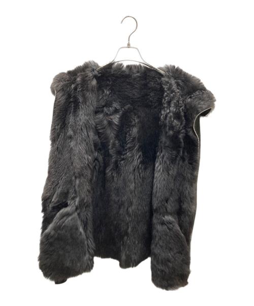 incarnation（インカーネーション）incarnation (インカーネーション) SHEEP SHEARLING(MOUTON) HOODED BLOUSON ブラック サイズ:SIZE Mの古着・服飾アイテム