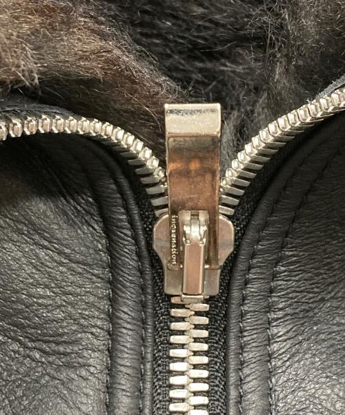 incarnation（インカーネーション）incarnation (インカーネーション) SHEEP SHEARLING(MOUTON) HOODED BLOUSON ブラック サイズ:SIZE Mの古着・服飾アイテム