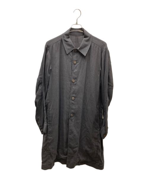 DEVOA（デヴォア）DEVOA (デヴォア) リネンロングコート チャコールグレー サイズ:SIZE 3の古着・服飾アイテム