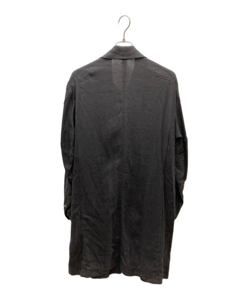 DEVOA（デヴォア）DEVOA (デヴォア) リネンロングコート チャコールグレー サイズ:SIZE 3の古着・服飾アイテム