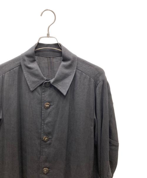 DEVOA（デヴォア）DEVOA (デヴォア) リネンロングコート チャコールグレー サイズ:SIZE 3の古着・服飾アイテム
