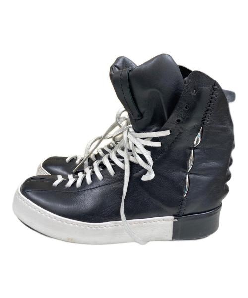artselab（アートセラブ）artselab (アートセラブ) レザーハイカットスニーカー ブラック サイズ:SIZE 42の古着・服飾アイテム