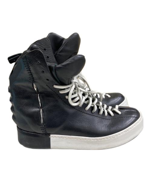 artselab（アートセラブ）artselab (アートセラブ) レザーハイカットスニーカー ブラック サイズ:SIZE 42の古着・服飾アイテム