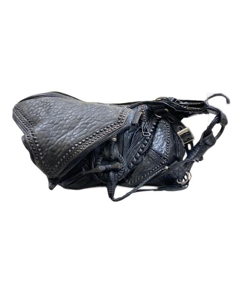 KMRII（ケムリ）KMRII (ケムリ) KB-Shoulder Bubble/Estoc レザーショルダーバッグ ブラックの古着・服飾アイテム
