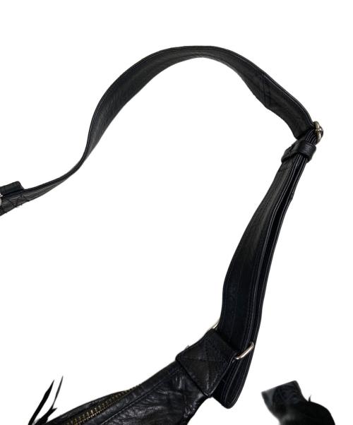 KMRII（ケムリ）KMRII (ケムリ) KB-Shoulder Bubble/Estoc レザーショルダーバッグ ブラックの古着・服飾アイテム