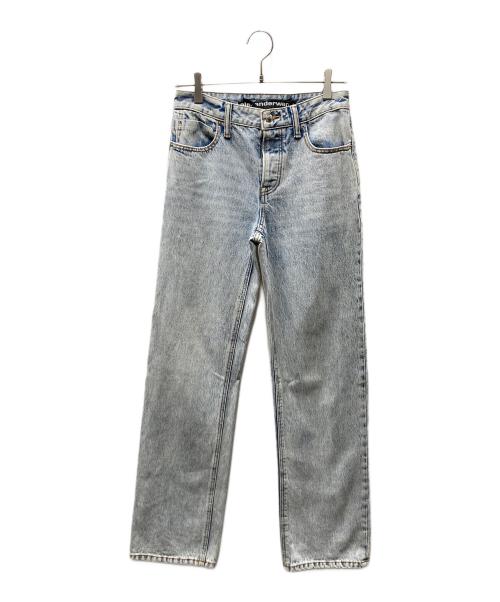 ALEXANDER WANG（アレキサンダー・ワン）ALEXANDER WANG (アレキサンダー・ワン) ビキニ ストラップ ローライズ ストレートジーンズ ブルー サイズ:SIZE 24の古着・服飾アイテム