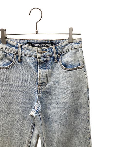 ALEXANDER WANG（アレキサンダー・ワン）ALEXANDER WANG (アレキサンダー・ワン) ビキニ ストラップ ローライズ ストレートジーンズ ブルー サイズ:SIZE 24の古着・服飾アイテム