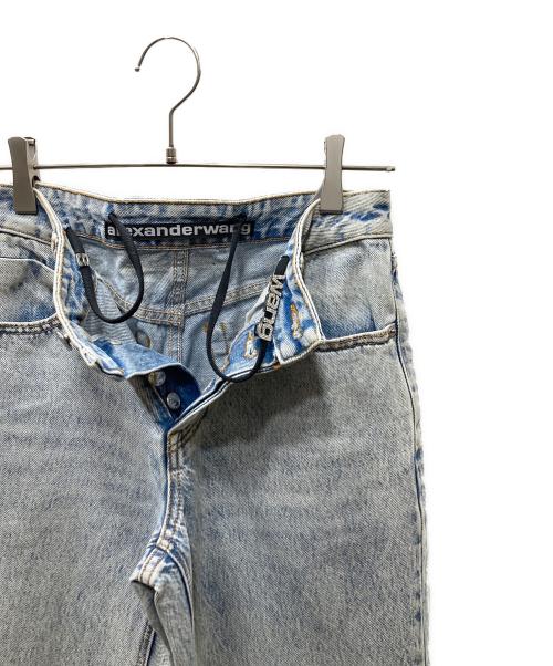 ALEXANDER WANG（アレキサンダー・ワン）ALEXANDER WANG (アレキサンダー・ワン) ビキニ ストラップ ローライズ ストレートジーンズ ブルー サイズ:SIZE 24の古着・服飾アイテム