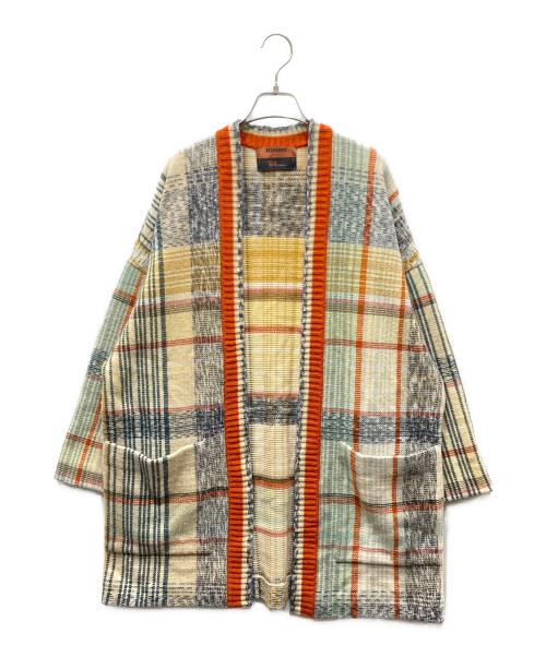 missoni（ミッソーニ）missoni (ミッソーニ) Ron Herman (ロンハーマン) 別注ニットカーディガン イエロー×オレンジ サイズ:Freeの古着・服飾アイテム