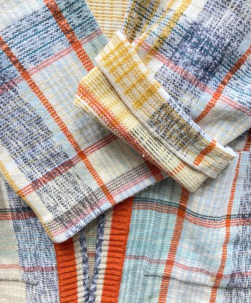 missoni（ミッソーニ）missoni (ミッソーニ) Ron Herman (ロンハーマン) 別注ニットカーディガン イエロー×オレンジ サイズ:Freeの古着・服飾アイテム