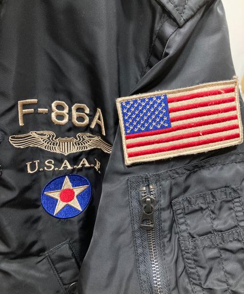 AVIREX（アヴィレックス）AVIREX (アヴィレックス) TIGHER SHARK N-3B コート ブラック サイズ:SIZE XLの古着・服飾アイテム