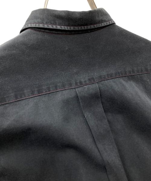 COMME des GARCONS HOMME（コムデギャルソン オム）COMME des GARCONS HOMME (コムデギャルソン オム) デカオム レッドステッチデザインシャツ ブラック サイズ:表記無しの古着・服飾アイテム