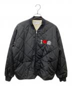 BlackEyePatchブラックアイパッチ）の古着「I LOVE BLACKEYEPATCH キルティングジャケット」｜ブラック