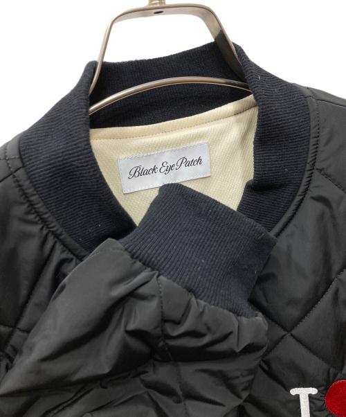 BlackEyePatch（ブラックアイパッチ）BlackEyePatch (ブラックアイパッチ) I LOVE BLACKEYEPATCH キルティングジャケット ブラック サイズ:SIZE Mの古着・服飾アイテム