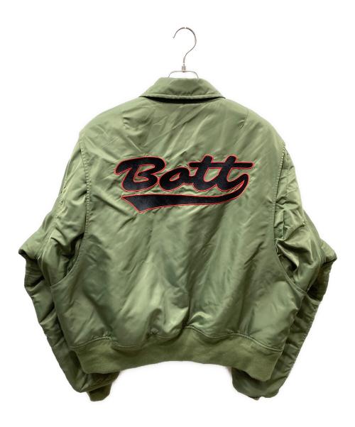 BoTT（ボット）BoTT (ボット) Nylon Flight Jacket 23AW フライトジャケット オリーブ サイズ:SIZE Lの古着・服飾アイテム